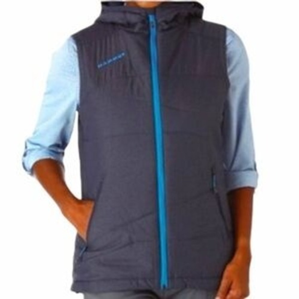Mammut Women's Ellis Hooded Puffy Vest Insulated Blue XS